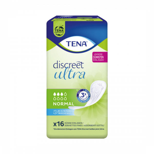 TENA Discreet Mini Plus Einlagen, leichte Blasenschwäche, 16 Stück